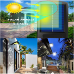 Foco Solar Recargable De Poste 28cm 4w
