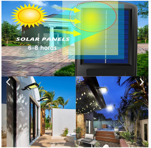 Foco Solar Recargable De Poste 28cm 4w