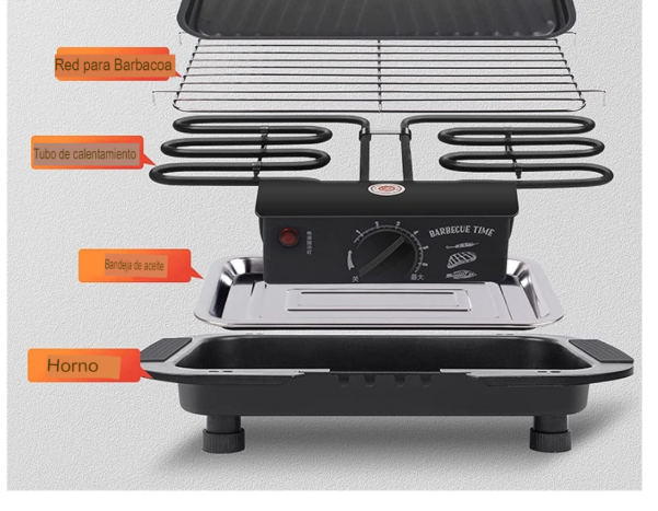 Parrilla Eléctrica Sin Humo Para Asados